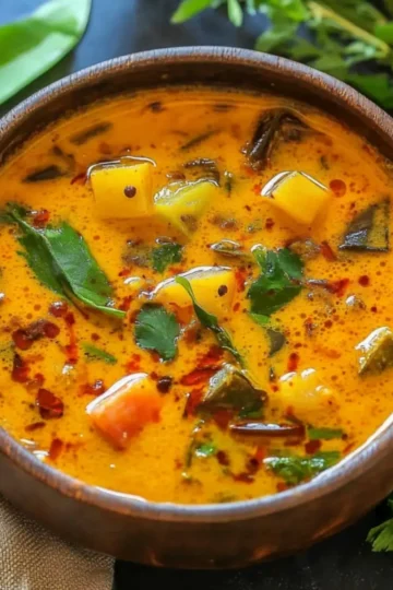 Sindhi Kadhi with Okra and Potatoes – Traditional Tangy Delight