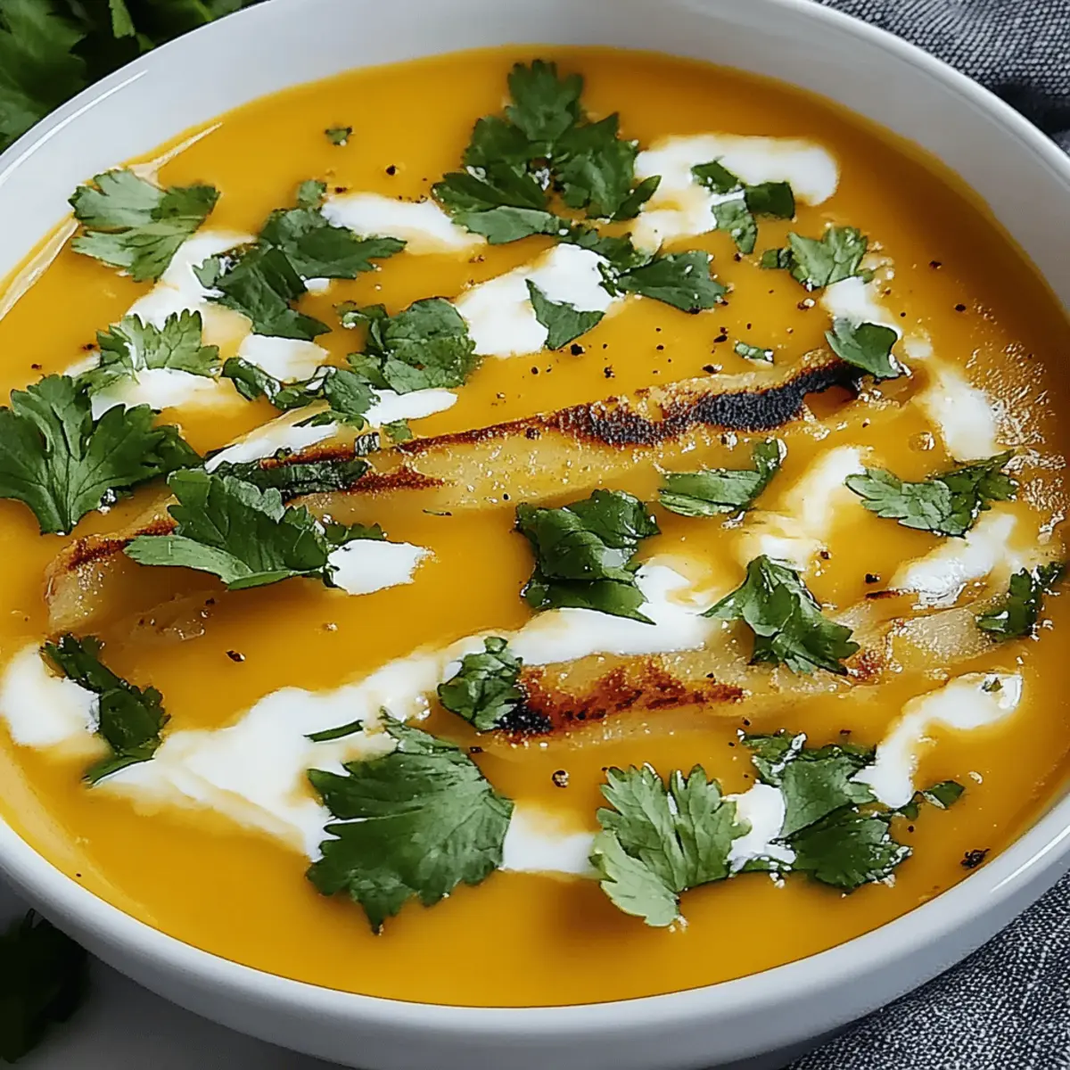 Creamy Butternut Squash Soup with Coconut Milk