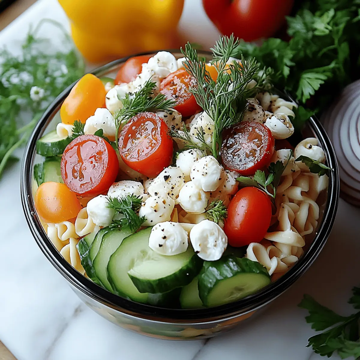 Layered Pasta Salad