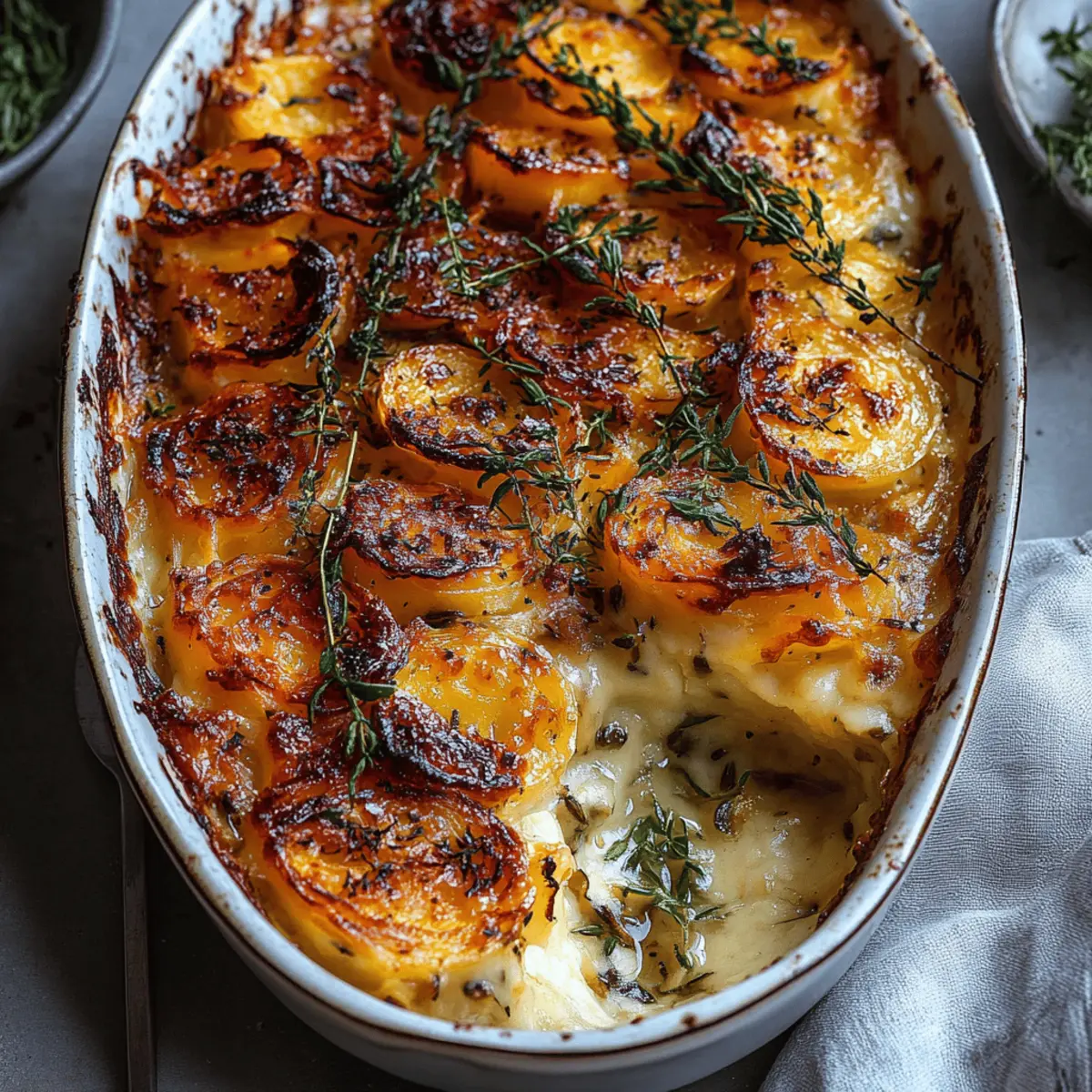 Cheesy Root Vegetable Gratin
