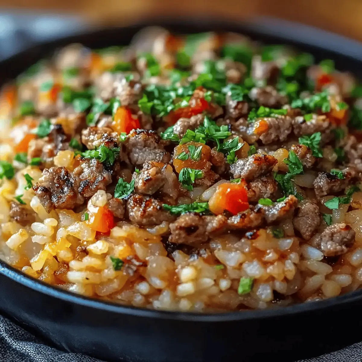Dirty Rice with Ground Beef
