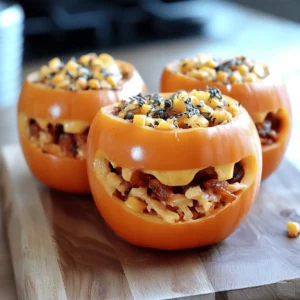 Shredded Chicken & Rice Stuffed Peppers
