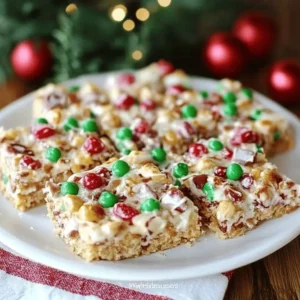 Marshmallow Pretzel Treats with M&M’s