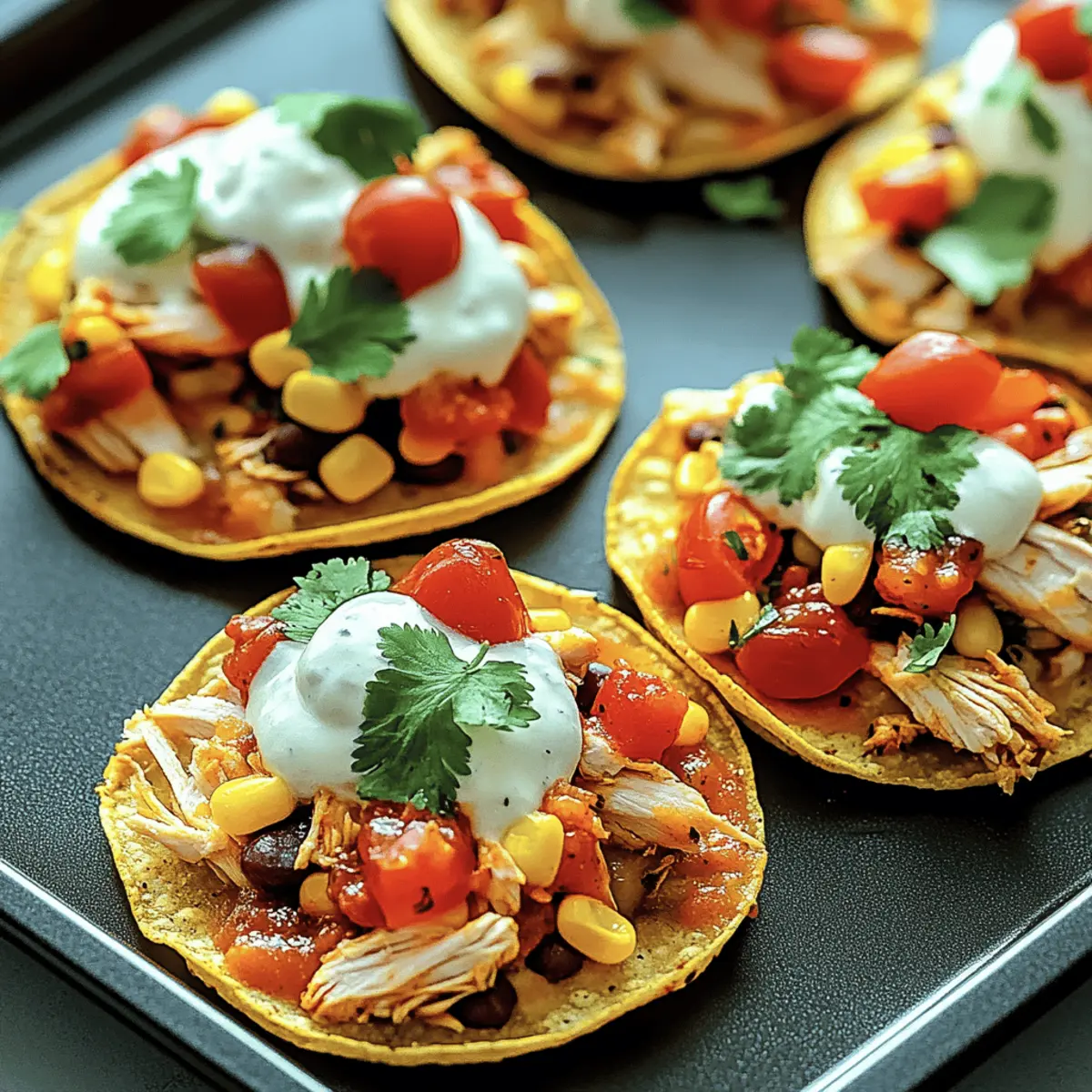 Mexican Rotisserie Chicken Tostadas