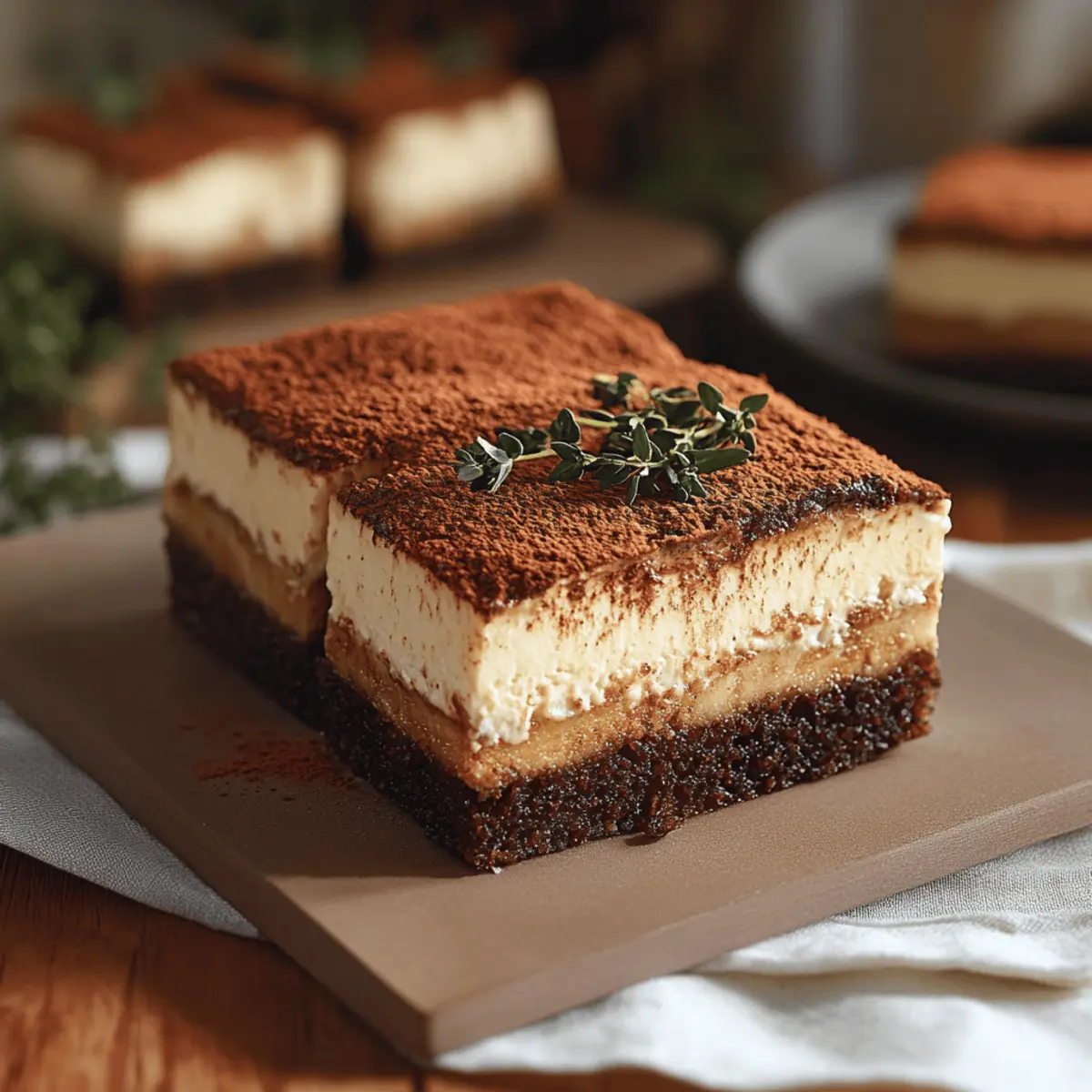 Tiramisu Brownies