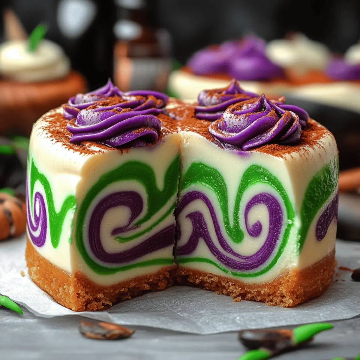 Polyjuice Potion Swirl Cheesecake