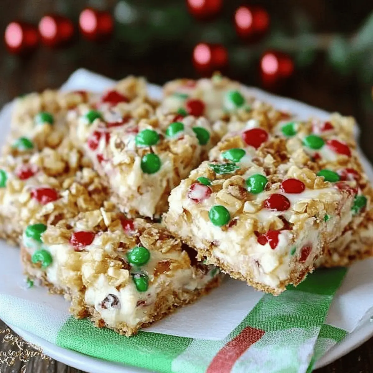 Marshmallow Pretzel Treats with M&M’s