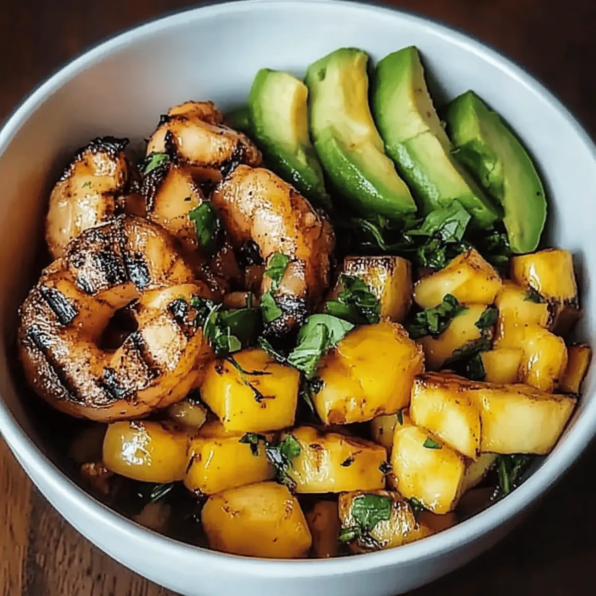 Shrimp Avocado Mango Bowls
