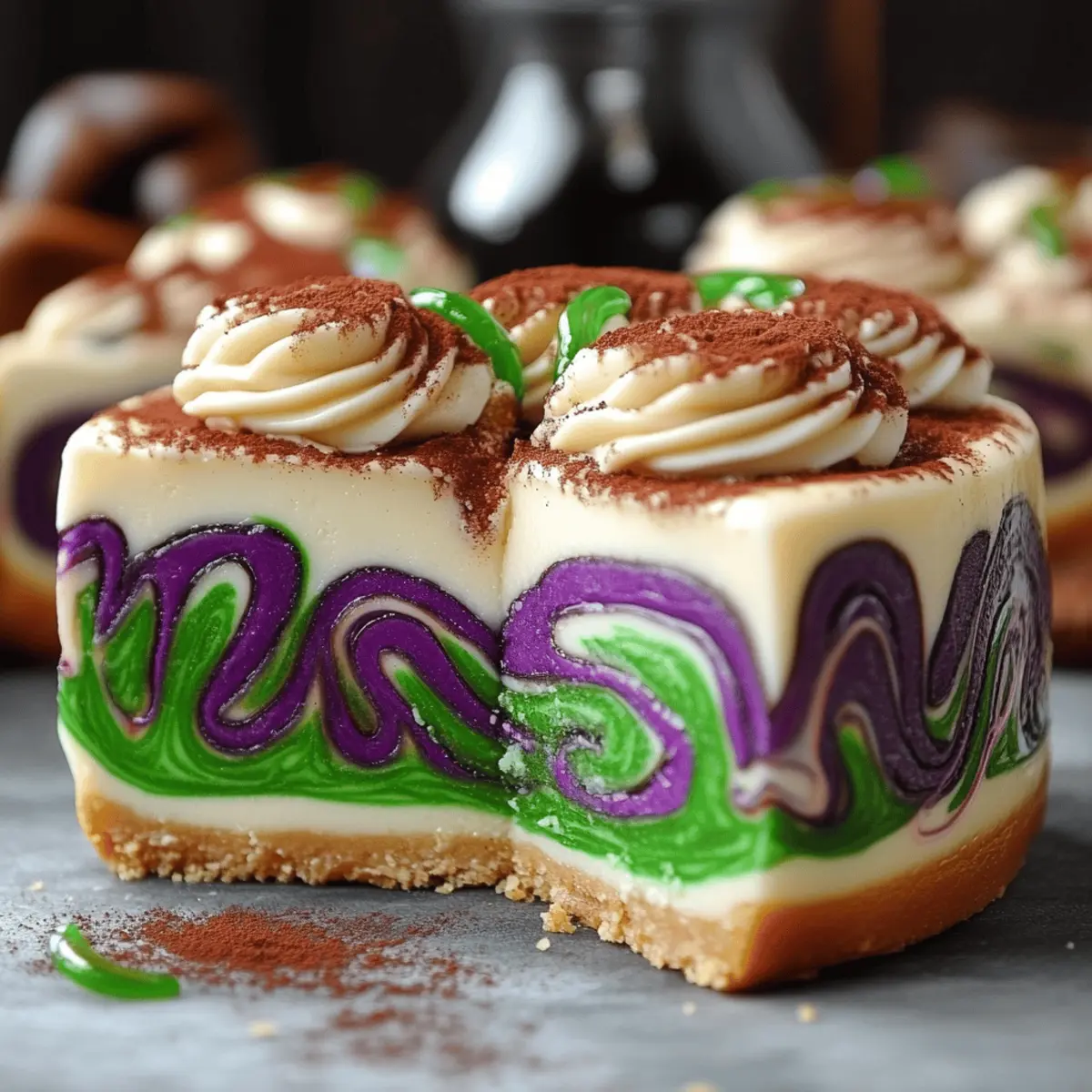 Polyjuice Potion Swirl Cheesecake