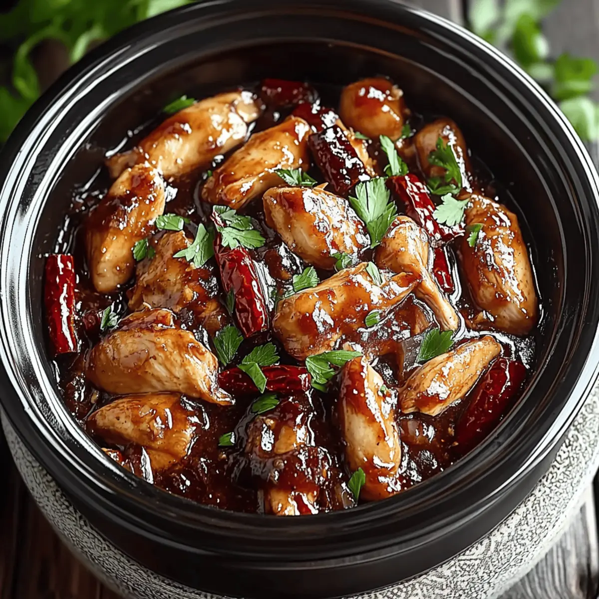 Crock Pot Bourbon Chicken