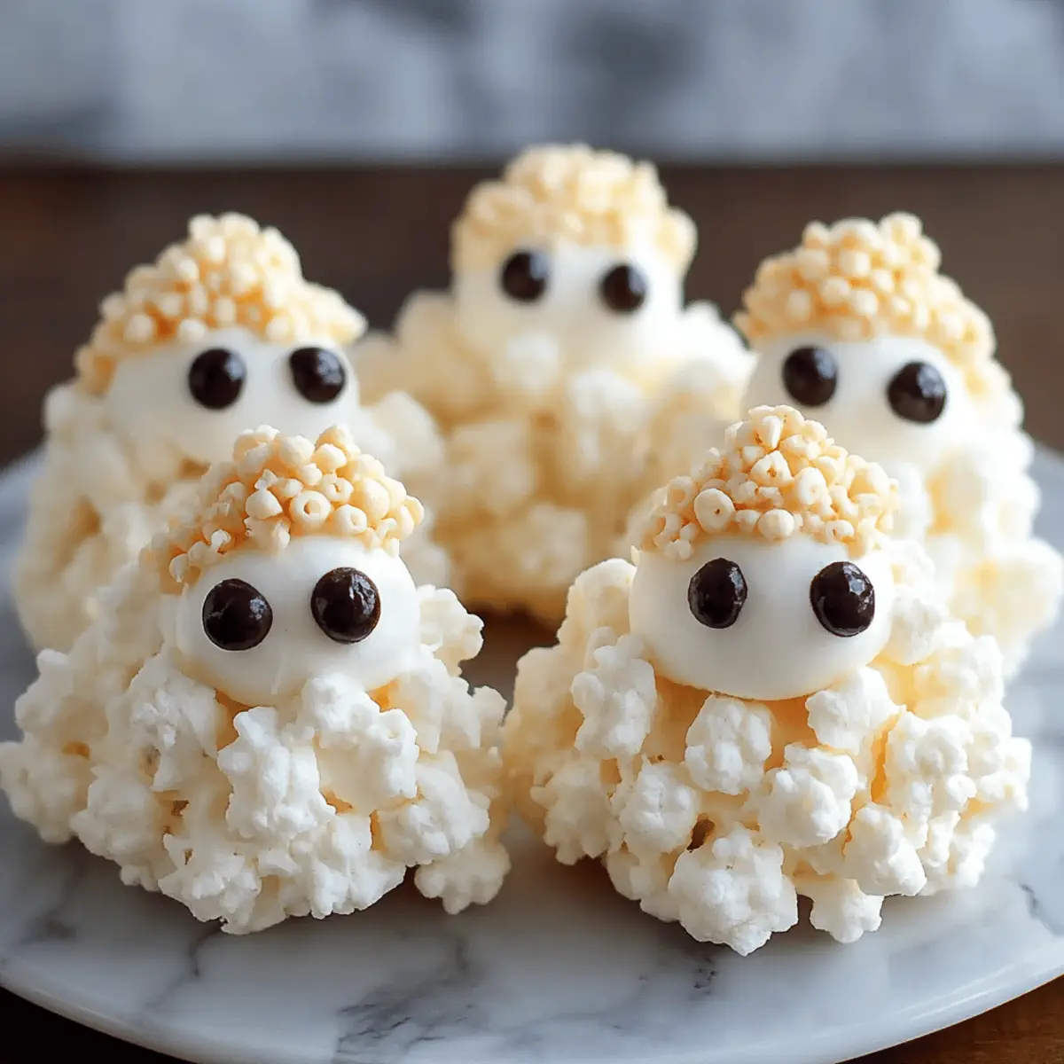 Ghost Popcorn Balls