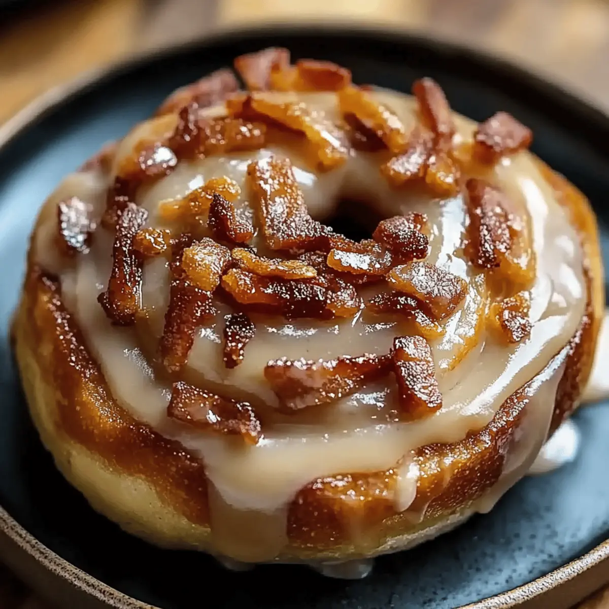 Bourbon Maple Beef Bacon Cinnamon Rolls