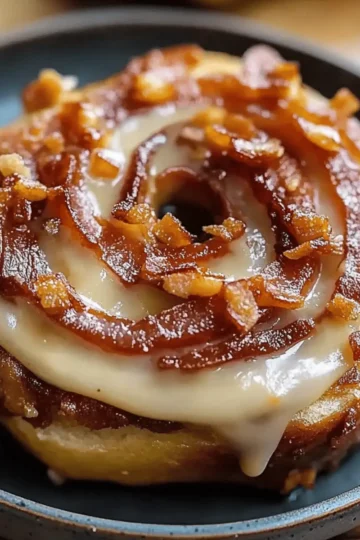 Bourbon Maple Beef Bacon Cinnamon Rolls