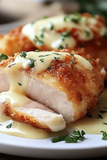 Chicken Cordon Bleu with Swiss Cheese