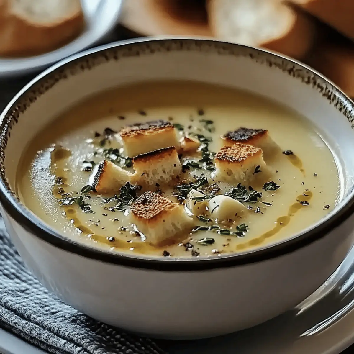 Country French Garlic Soup