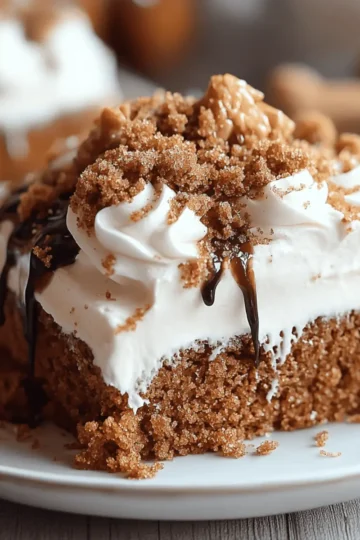 Gingerbread Poke Cake