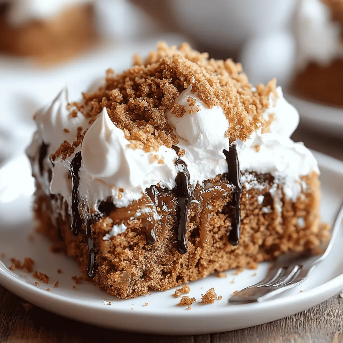 Gingerbread Poke Cake