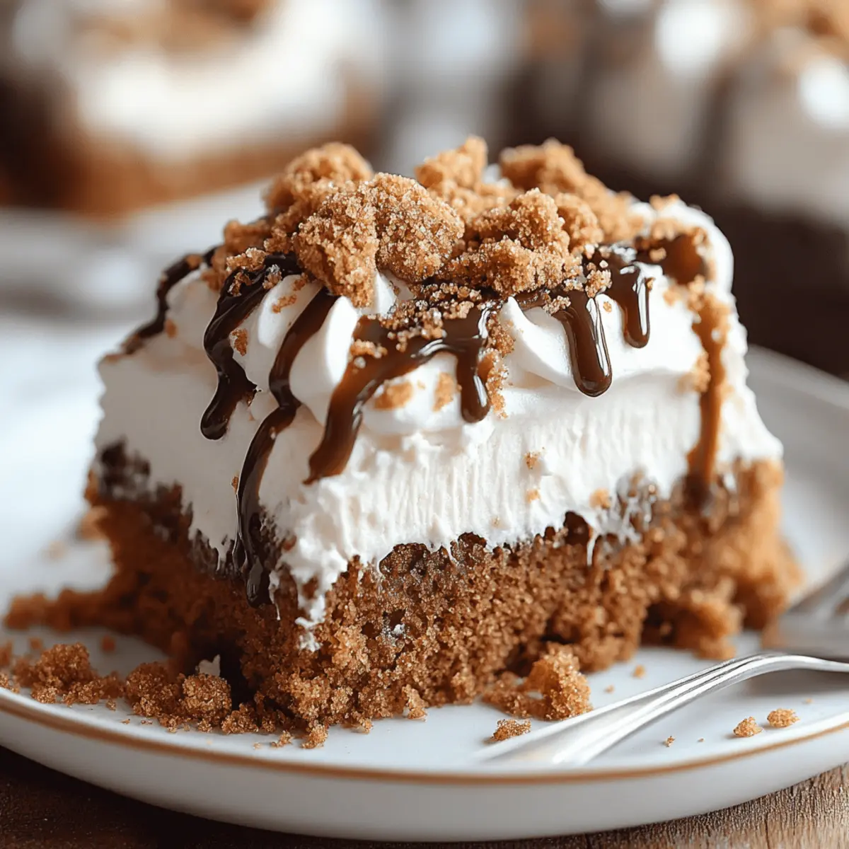 Gingerbread Poke Cake