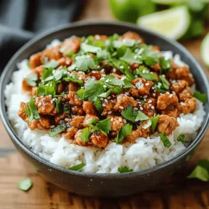 Honey Garlic Ground Turkey