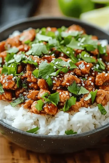 Honey Garlic Ground Turkey