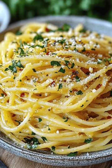 Italian Lemon Garlic Pasta