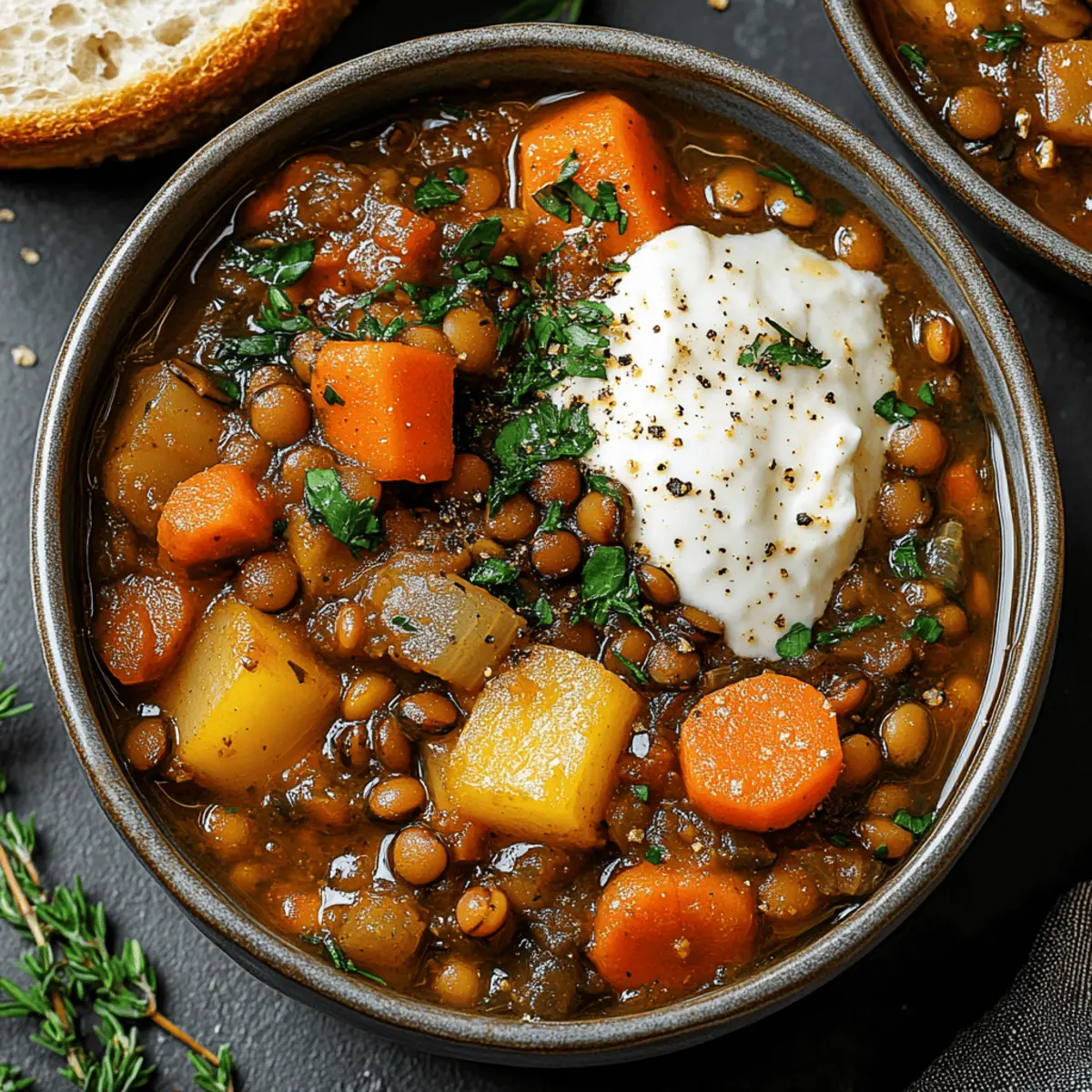 One-Pot Vegetable & Lentil Stew
