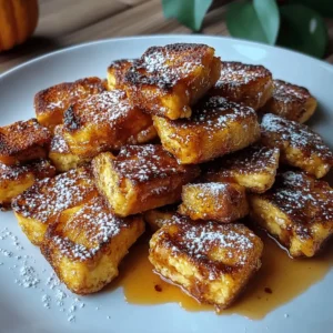 Pumpkin French Toast Bites