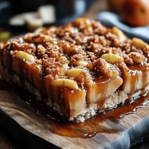 Salted Caramel Apple Bars