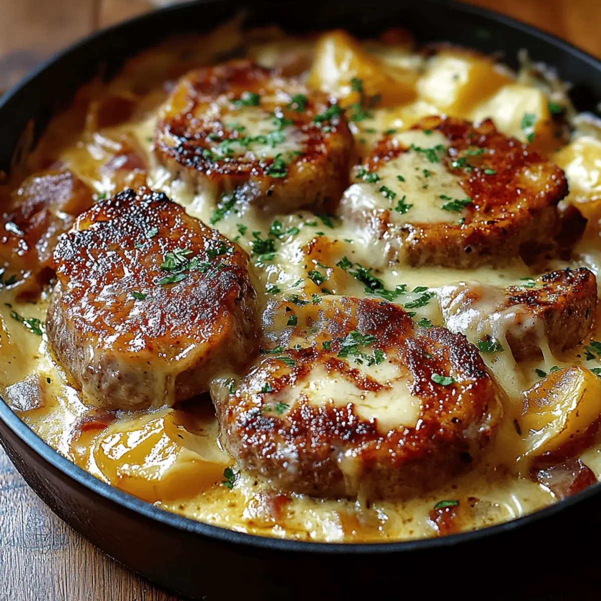 Smothered Pork Chop and Scalloped Potato Casserole