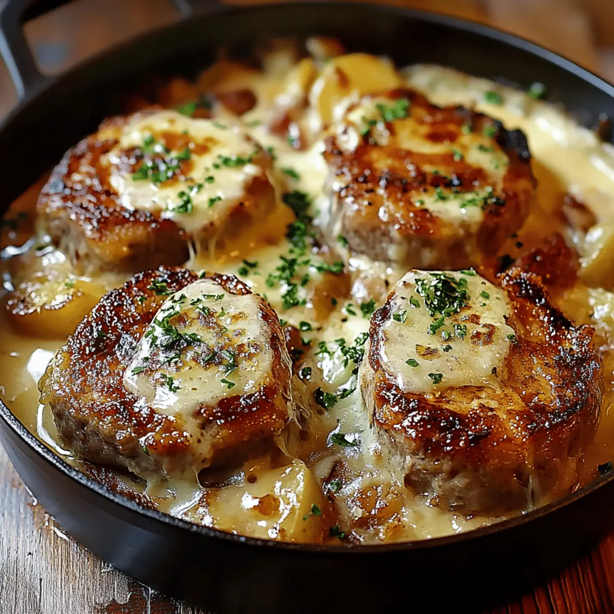 Smothered Pork Chop and Scalloped Potato Casserole