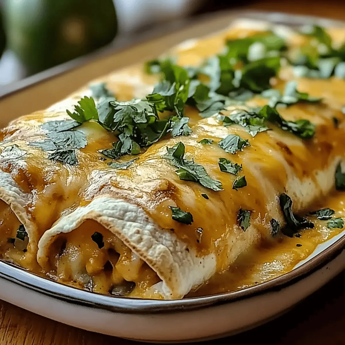 Spicy Hatch Chile Enchiladas