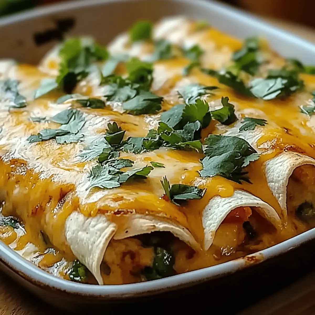 Spicy Hatch Chile Enchiladas