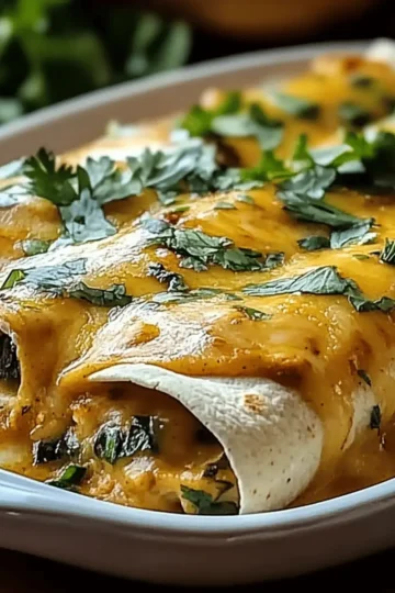 Spicy Hatch Chile Enchiladas