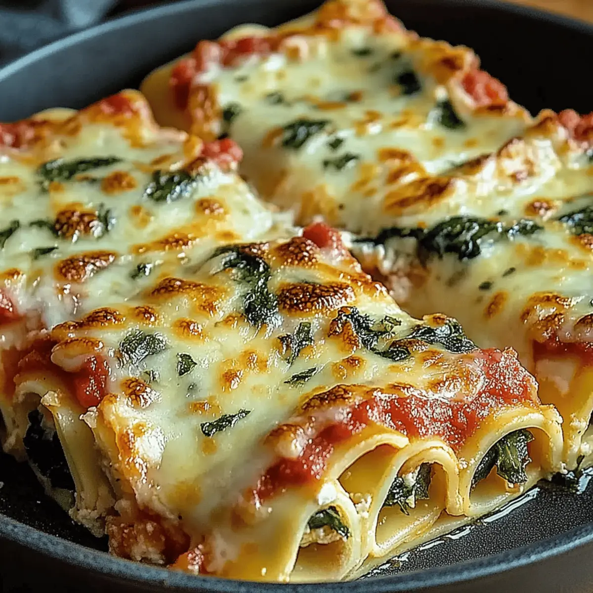 Spinach Lasagna Roll-ups