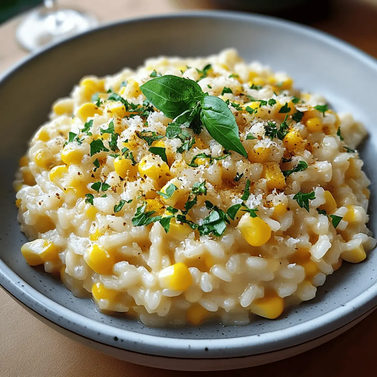 Sweet Corn Risotto