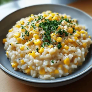 Sweet Corn Risotto