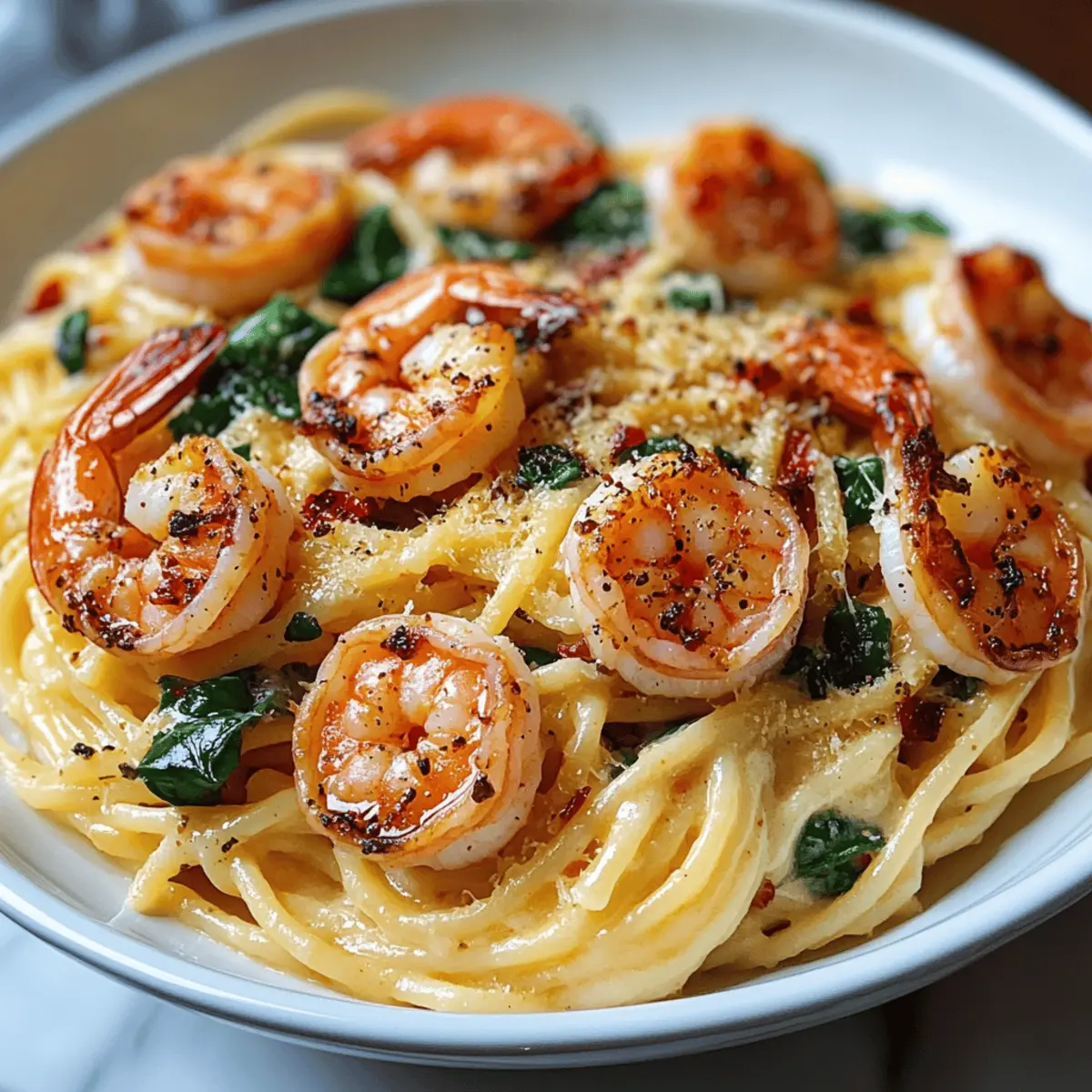 Tuscan Shrimp Pasta