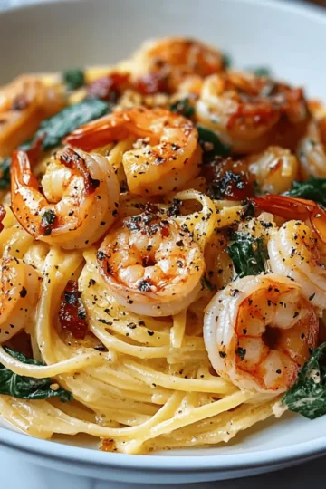 Tuscan Shrimp Pasta