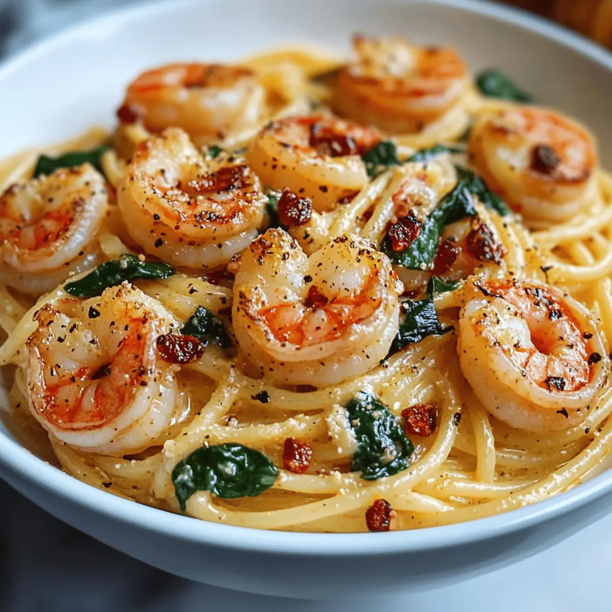 Tuscan Shrimp Pasta