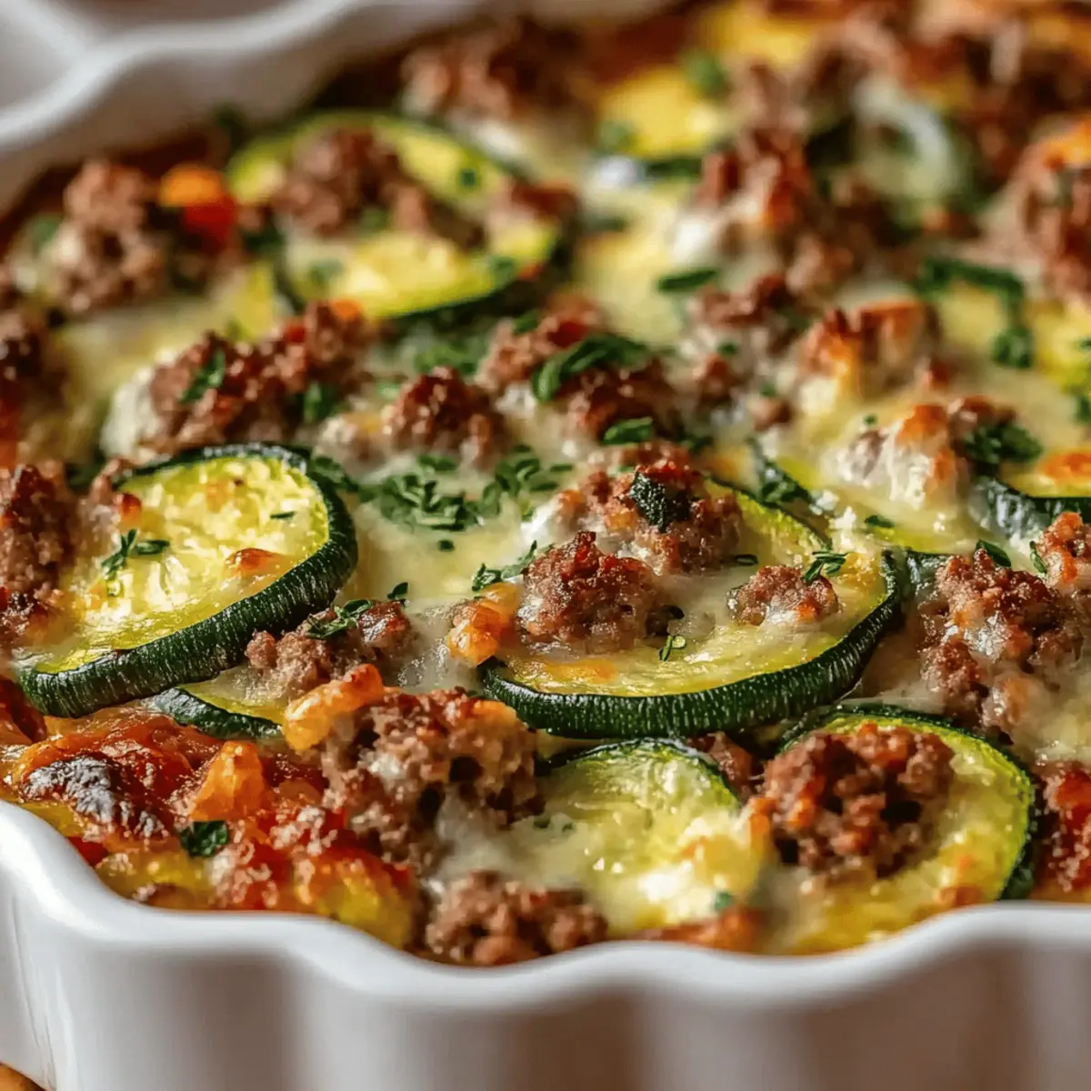 Ground Turkey Zucchini Casserole