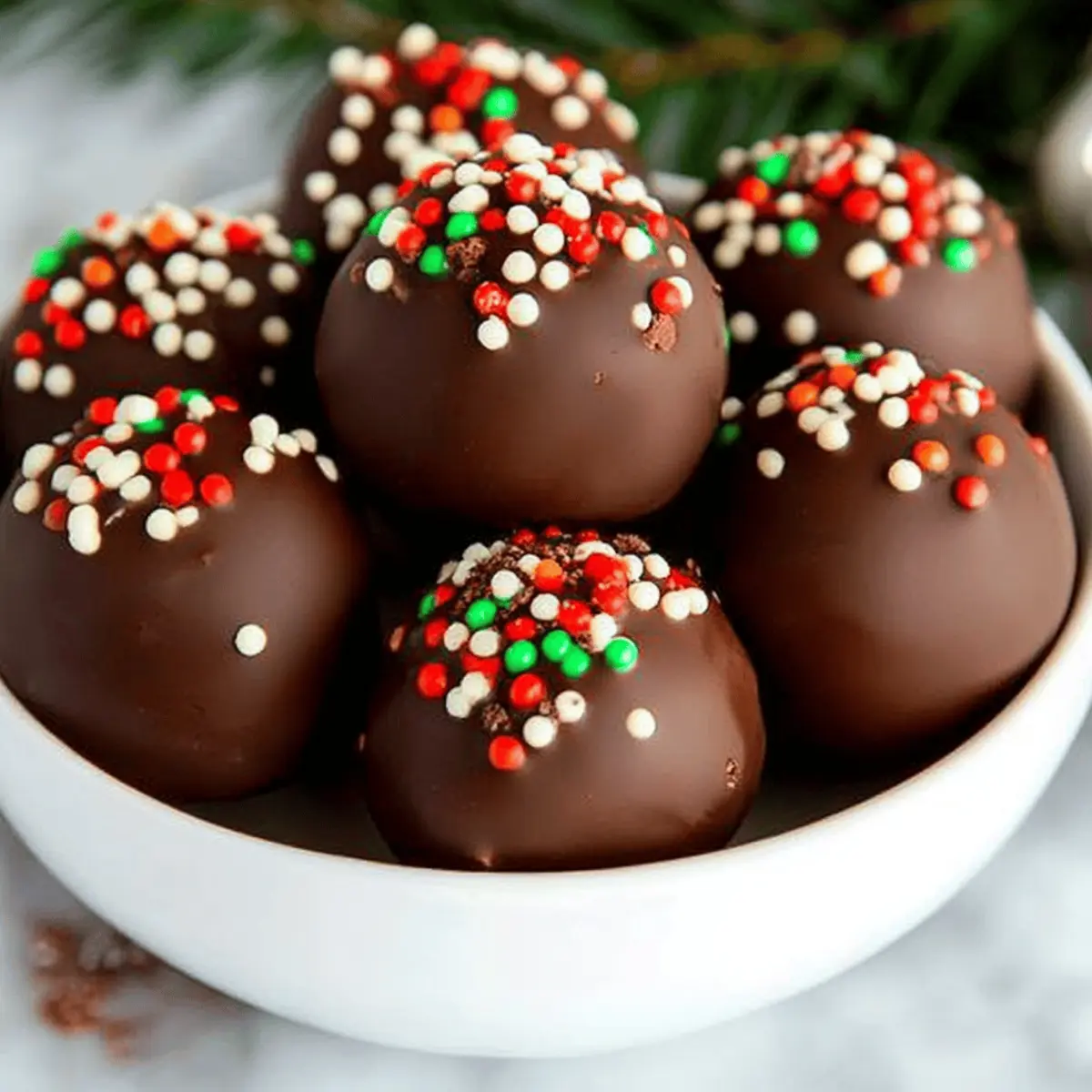 No Bake Holiday Oreo Truffles
