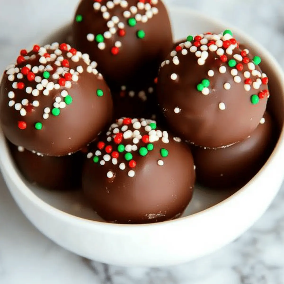 No Bake Holiday Oreo Truffles