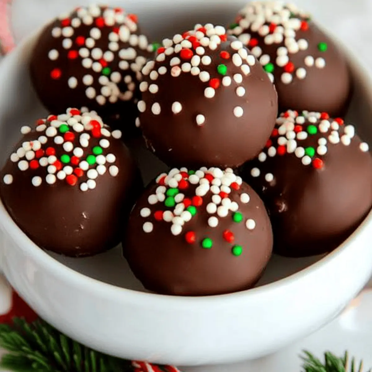 No Bake Holiday Oreo Truffles