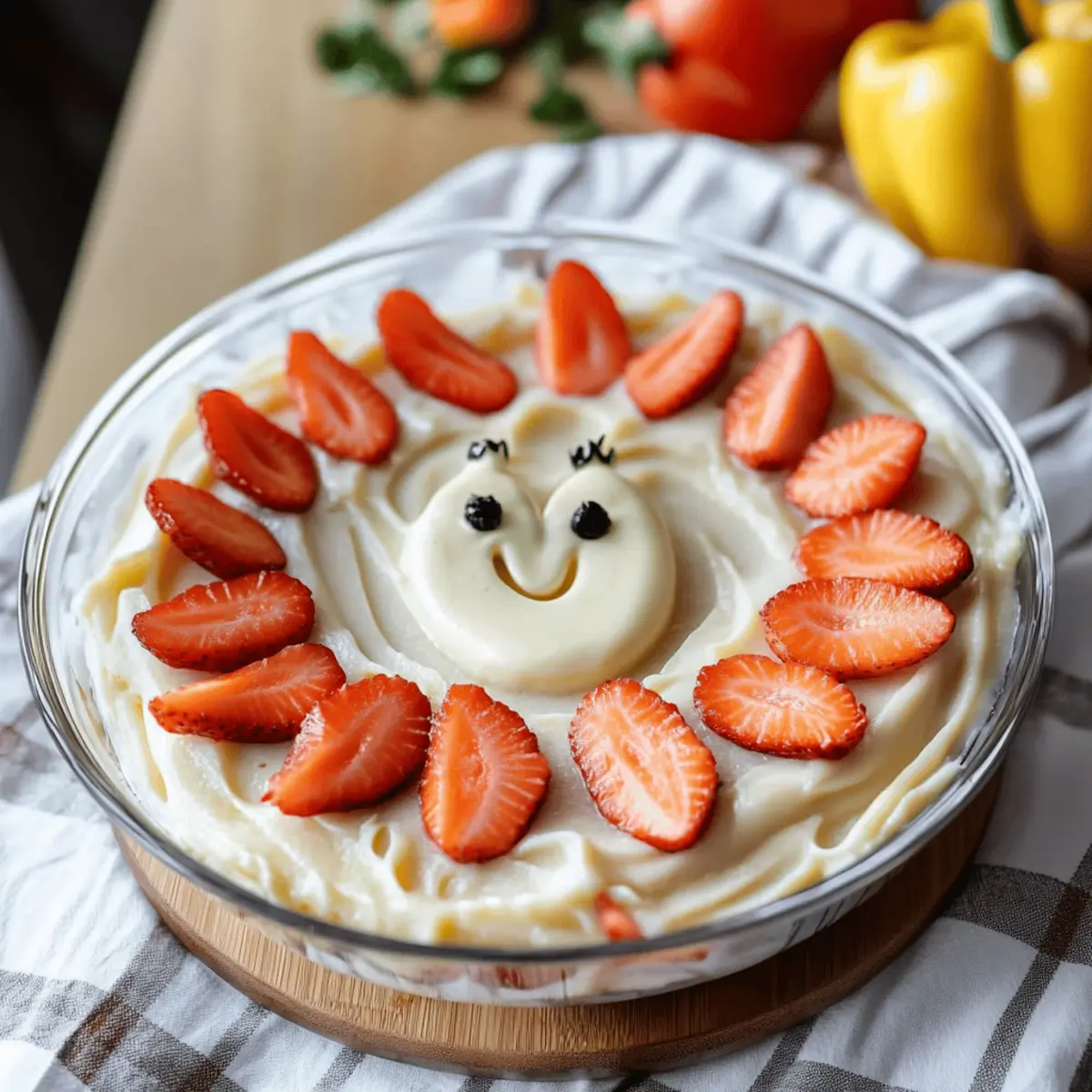 Ghostly Greek Yogurt Fruit Dip