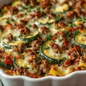 Ground Turkey Zucchini Casserole