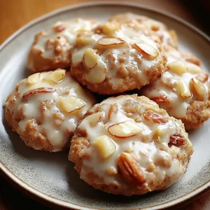 Apple Cinnamon Cookies with Maple Glaze