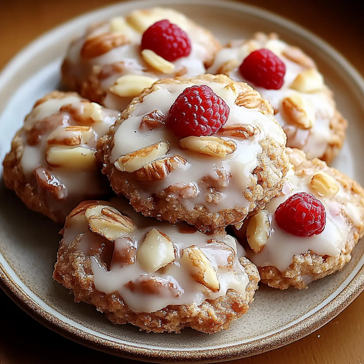 Apple Cinnamon Cookies with Maple Glaze