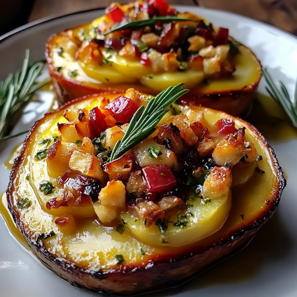 Apple Stuffed Acorn Squash
