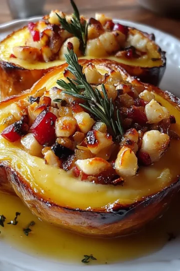 Apple Stuffed Acorn Squash