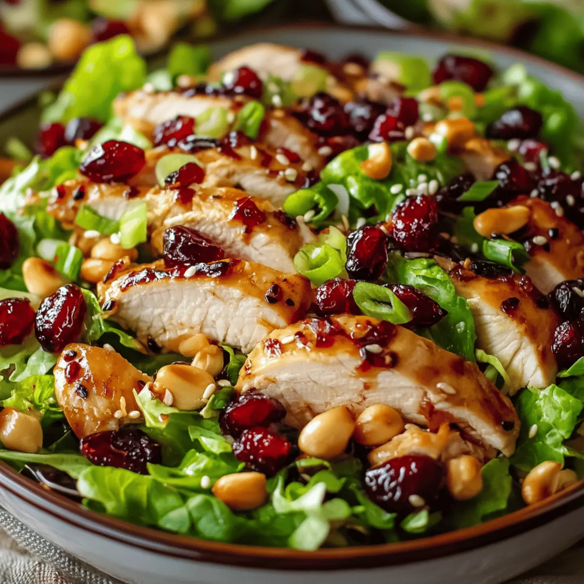Asian Chicken Cranberry Salad